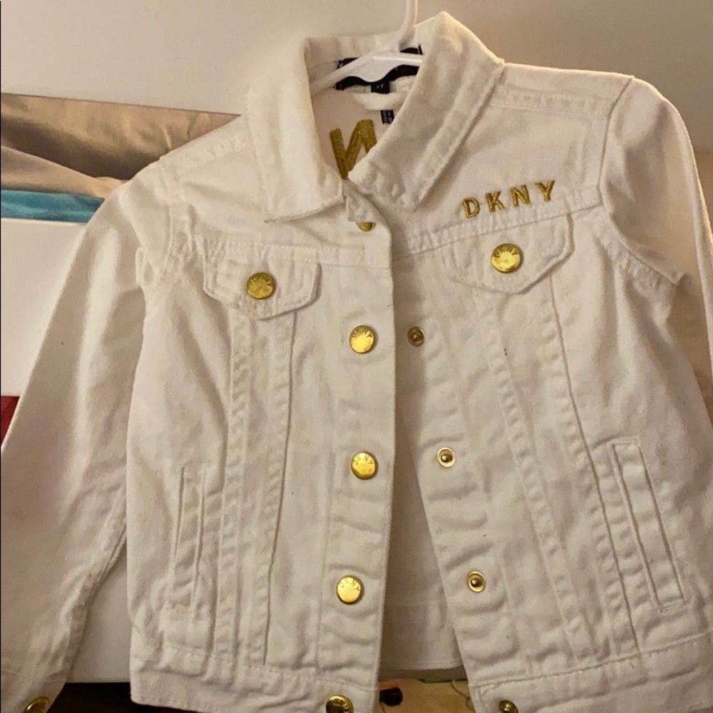 White jean jacket